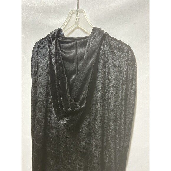 Unbranded Unisex One Size Hooded Black Cape Theater Gothic Festival - Picture 9 of 10